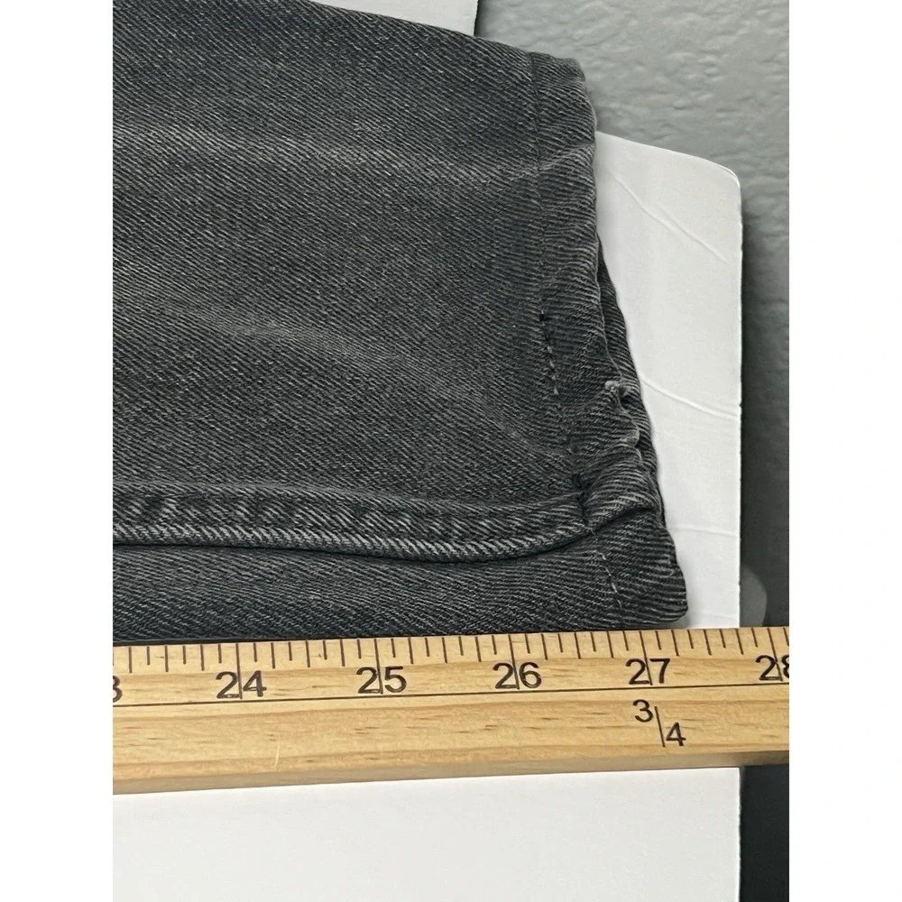 Levi Strauss Size34 (1996) 550 Washed Black Vintage Denim Jeans Orange Tab